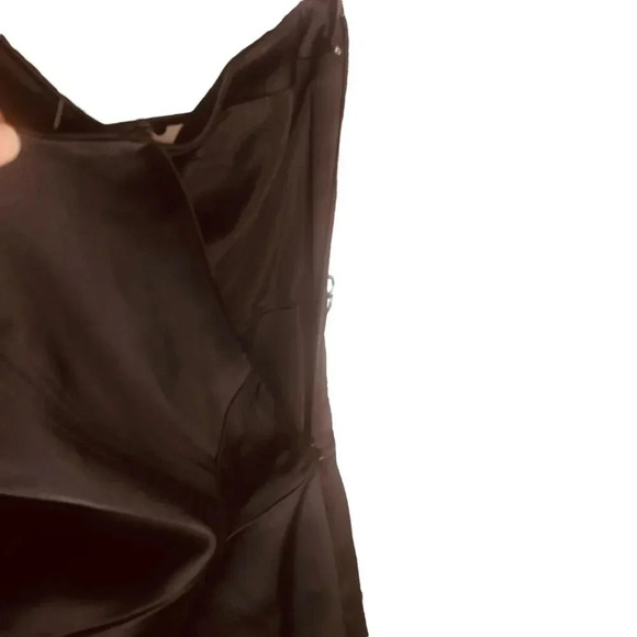 Karen Millen Ruffle One Shoulder Satin Mini Dress - Picture 15 of 16